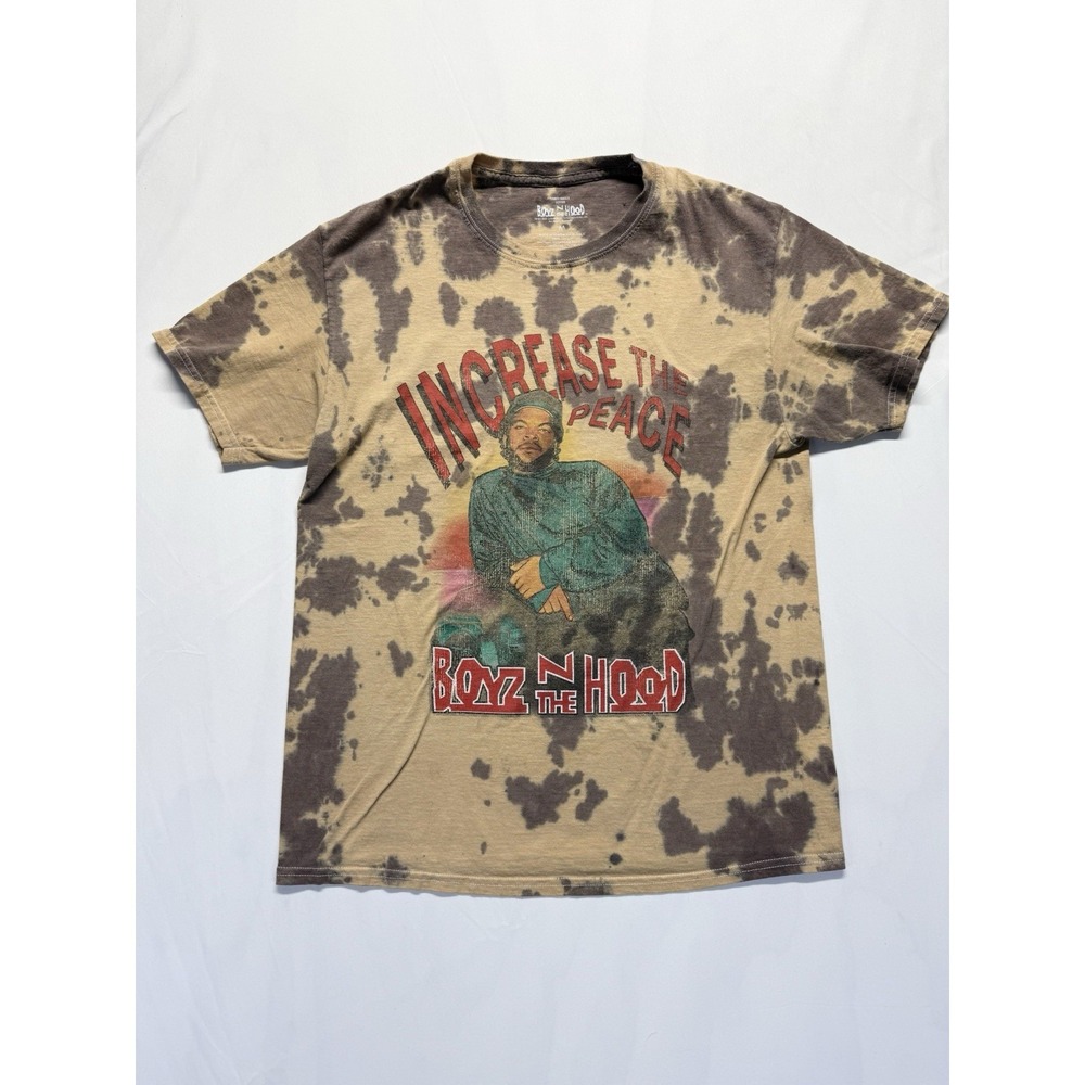 Boyz N the Hood Tie Dye Graphic T-Shirt Size M Brown Ice Cube Movie Tee